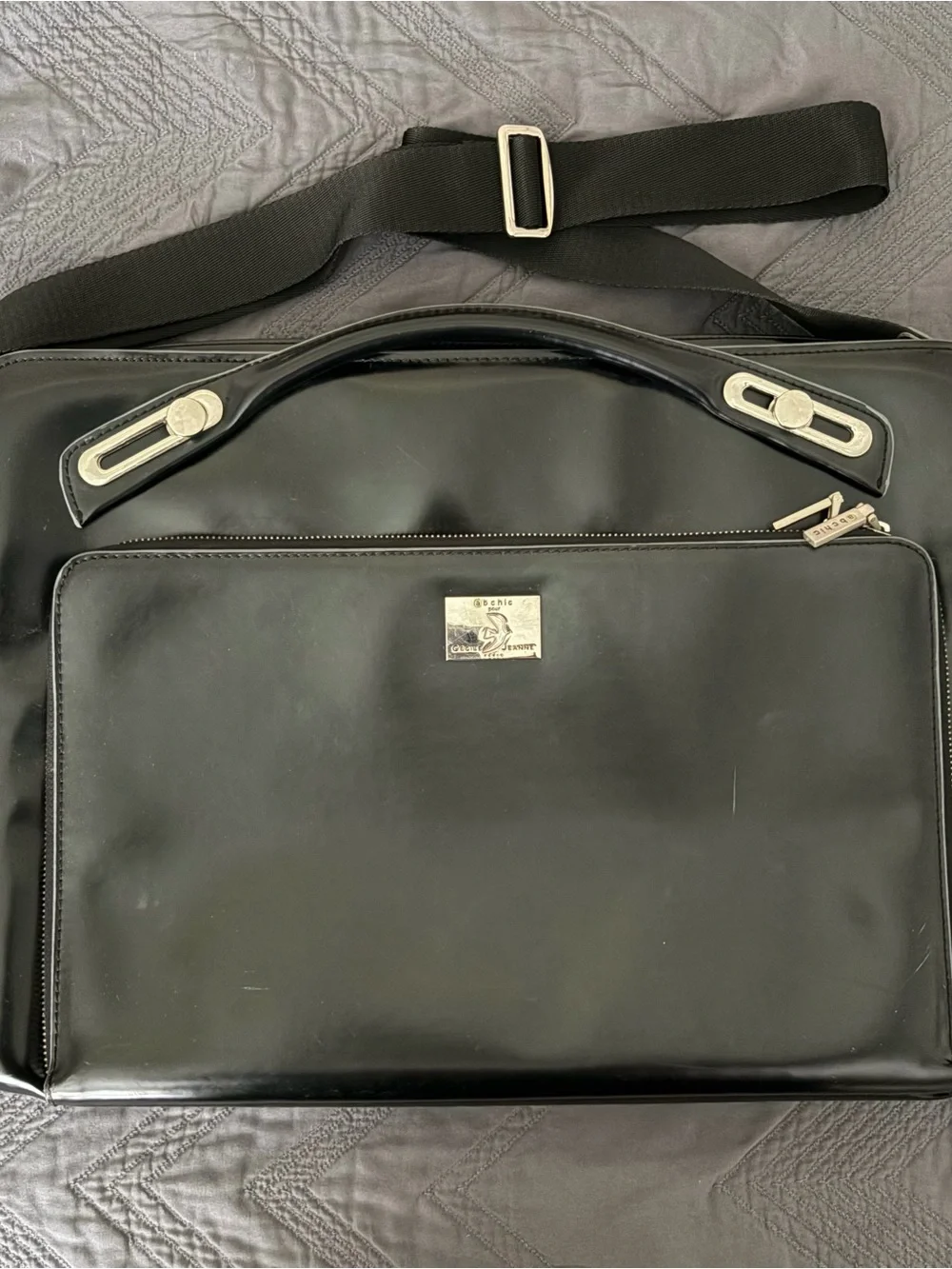 Vintage @bchic x Cécile et Jeanne laptop bag